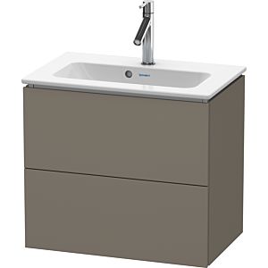 L-Cube Duravit vasque LC625609090 62 x 39, 2000 cm, flanelle gris soie mat, 2 tiroirs, suspendu