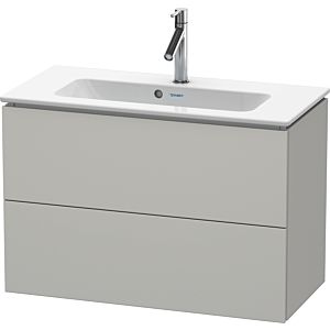Duravit L-Cube Waschtisch-Unterschrank LC625700707 82 x 39,1 cm, betongrau matt, 2 Schubkästen, wandhängend
