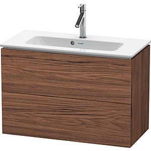 Duravit L-Cube vanity unit LC625702121 82 x 39, 2000 cm, dark walnut, 2 drawers, wall-hung