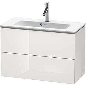 Duravit L-Cube Waschtisch-Unterschrank LC625708585 82 x 39,1 cm, weiß hochglanz, 2 Schubkästen, wandhängend