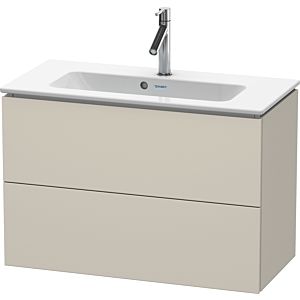 Duravit L-Cube Waschtisch-Unterschrank LC625709191 82 x 39,1 cm, taupe matt, 2 Schubkästen, wandhängend