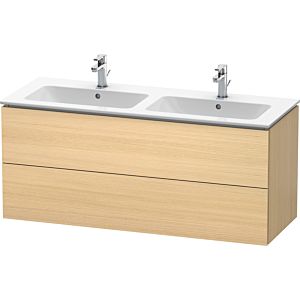Meuble sous-vasque Duravit L-Cube LC625807171 Chêne méditerranéen, 129x55x48,1cm, 2 tiroirs
