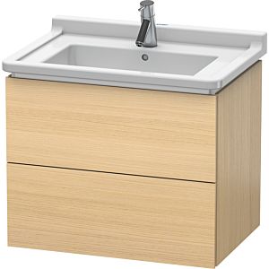Duravit L-Cube Waschtisch-Unterschrank LC626407171 67 x 46,9 cm, mediterane eiche, 2 Schubkästen, wandhängend