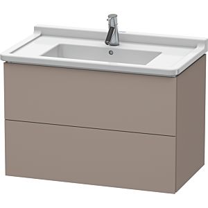 Duravit L-Cube vanity unit LC626504343 82 x 46.9 cm, basalt matt, 2 drawers, wall-hung