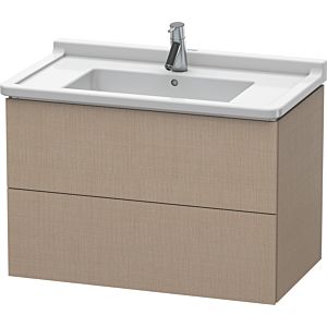 L-Cube Duravit vasque LC626507575 82 x 46,9 cm, lin, 2 tiroirs, suspendu
