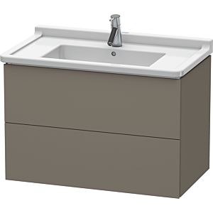 Duravit L-Cube vanity unit LC626509090 82 x 46.9 cm, flannel gray silk matt, 2 drawers, wall-hung