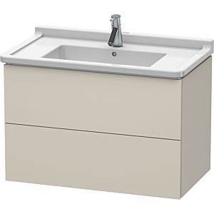 Duravit L-Cube vanity unit LC626509191 82 x 46.9 cm, matt taupe, 2 drawers, wall-hung