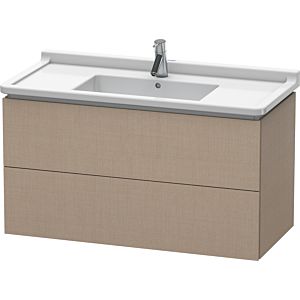 Duravit L-Cube vanity unit LC626607575 102 x 46.9 cm, linen, 2 drawers, wall-hung