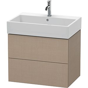 L-Cube Duravit vasque LC627607575 68,4 x 45,9 cm, lin, 2 tiroirs, suspendu