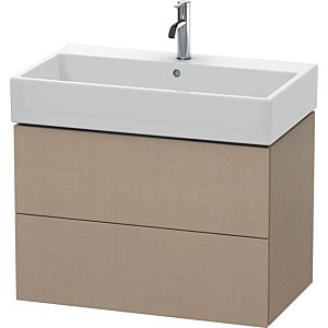 Duravit L-Cube vanity unit LC627707575 78.4x 45.9 cm, linen, 2 drawers, wall-hung