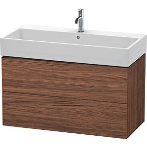 Duravit L-Cube vanity unit LC627802121 98.4x 45.9 cm, dark walnut, 2 drawers, wall-hung