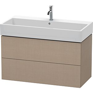 Duravit L-Cube vanity unit LC627807575 98.4x 45.9 cm, linen, 2 drawers, wall-hung