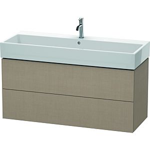 Duravit L-Cube vanity unit LC627907575 118.4x 45.9 cm, linen, 2 drawers, wall-hung
