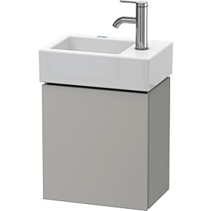 Duravit L-Cube vanity unit LC6293L0707 36.4x24.1x40cm, wall-hung, door on the left, concrete gray matt