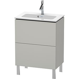Duravit L-Cube Waschtisch-Unterschrank LC667300707 62 x 39,1 cm, betongrau matt, 2 Auszüge, stehend