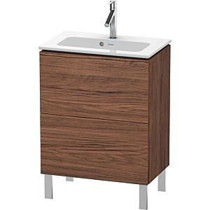 Duravit L-Cube Waschtisch-Unterschrank LC667302121 62 x 39,1 cm, nussbaum dunkel, 2 Auszüge, stehend