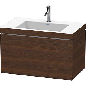 Duravit L-Cube Waschtisch-Unterschrank LC6917O6969 80 x 48 cm, 1 Hahnloch, nussbaum gebürstet, 1 Auszug