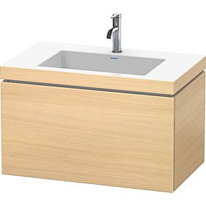 Duravit L-Cube Waschtisch-Unterschrank LC6917O7171 80 x 48 cm, 1 Hahnloch, mediterane eiche, 1 Auszug