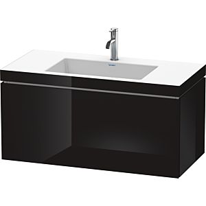 L-Cube Duravit vasque LC6918O4040 100 x 48 cm, 2000 , noir brillant, coulissant 2000