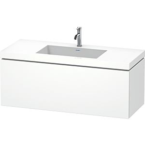 Duravit L-Cube Waschtisch-Unterschrank LC6919O1818 120 x 48 cm, 1 Hahnloch, weiß matt, 1 Auszug