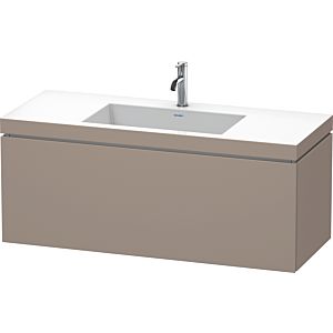 Duravit L-Cube vanity unit LC6919O4343 120 x 48 cm, 2000 tap hole, basalt matt, 2000 pull-out