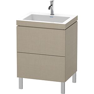 Duravit L-Cube vanity unit LC6936O7575 60 x48 cm, match2 tap hole, linen, 2 2000