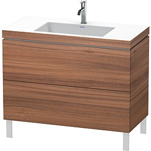 L-Cube Duravit vasque LC6938O7979 100 x 48 cm, trou pour robinet match2, noyer naturel, 2 2000
