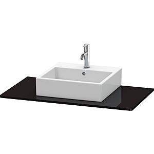 Duravit XSquare Konsole XS060E04040 100x55cm, mit 1 Ausschnitt, schwarz hochglanz