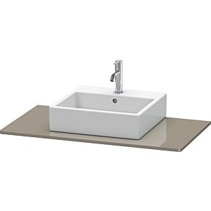 Duravit console XSquare XS060E08989 100x55cm, avec découpe 2000 , flanelle gris brillant
