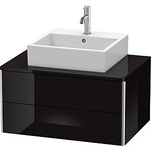 Duravit XSquare Duravit XS491004040 80x40x54.8cm, 2 tiroirs, noir brillant