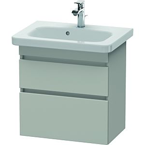 Duravit DuraStyle vasque DS647900707 58 x 36,8 cm, gris béton mat, 2 tiroirs, suspendu