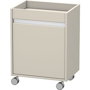Duravit Ketho roll conteneur KT2530L9191 50x36x67cm, porte gauche, Taupe