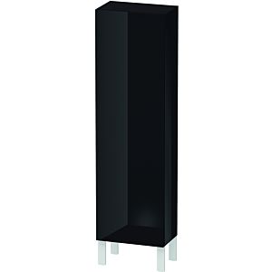 L-Cube Duravit tall cabinet LC1168R4040 40x24.3x132cm, door on the right, black high gloss