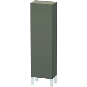 L-Cube Duravit tall cabinet LC1168R9090 40x24.3x132cm, door on the right, flannel gray silk matt