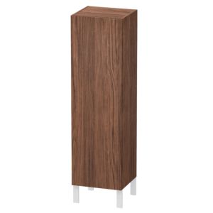 Duravit L-Cube Halbhochschrank LC1178R2121 40x36,3x132cm, Tür rechts, nussbaum dunkel
