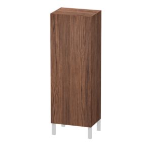 L-Cube Duravit tall cabinet LC1179R2121 50x36.3x132cm, door on the right, dark walnut