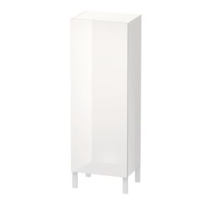 Duravit L-Cube Halbhochschrank LC1179R2222 50x36,3x132cm, Tür rechts, weiß hochglanz