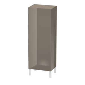 Duravit L-Cube Halbhochschrank LC1179R8989 50x36,3x132cm, Tür rechts, flannel grey hochglanz
