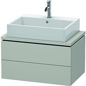 Duravit L-Cube vanity unit LC580600707 72 x 47.7 cm, concrete gray matt, for console, 2 drawers