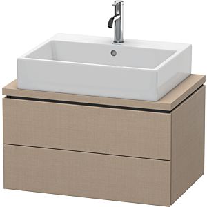 Duravit L-Cube Waschtisch-Unterschrank LC580607575 72 x 47,7 cm, leinen, für Konsole, 2 Schubkästen