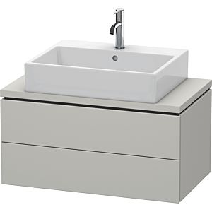 Duravit L-Cube vanity unit LC580700707 82 x 47.7 cm, concrete gray matt, for console, 2 drawers
