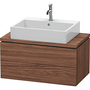 Duravit L-Cube vanity unit LC580702121 82 x 47.7 cm, dark walnut, for console, 2 drawers