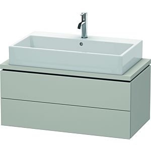 Duravit L-Cube vanity unit LC580800707 92 x 47.7 cm, concrete gray matt, for console, 2 drawers