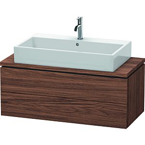 Duravit L-Cube vanity unit LC580902121 102 x 47.7 cm, dark walnut, for console, 2 drawers