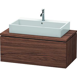 L-Cube Duravit vasque LC581402121 102 x 54,7 cm, noyer foncé, pour console, 1 coulissant
