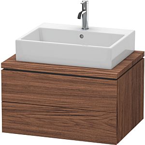 Duravit L-Cube vanity unit LC581602121 72 x 54.7 cm, dark walnut, for console, 2 drawers