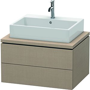 L-Cube Duravit vasque LC581607575 72 x 54,7 cm, lin, pour console, 2 tiroirs