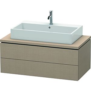 Duravit L-Cube Waschtisch-Unterschrank LC581907575 102 x 54,7 cm, leinen, für Konsole, 2 Schubkästen