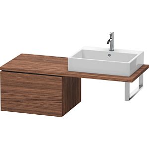 Duravit L-Cube Unterschrank LC583302121 62 x 54,7 cm, nussbaum dunkel, für Konsole, 1 Auszug