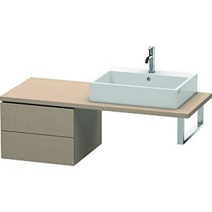 Duravit L-Cube meuble bas LC583707575 52 x 54,7 cm, lin, pour console, 2 tiroirs